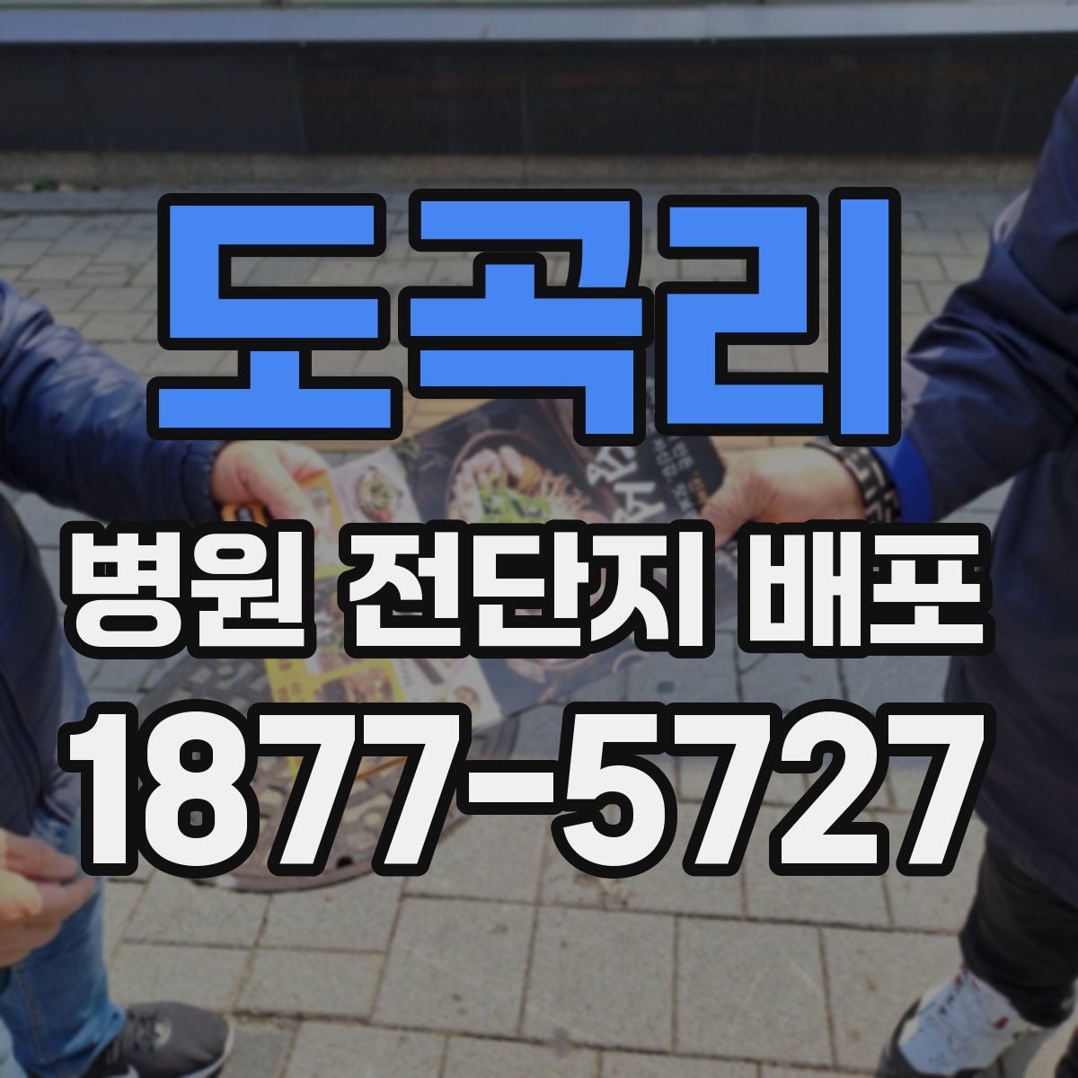 도곡리 병원 전단지 배포