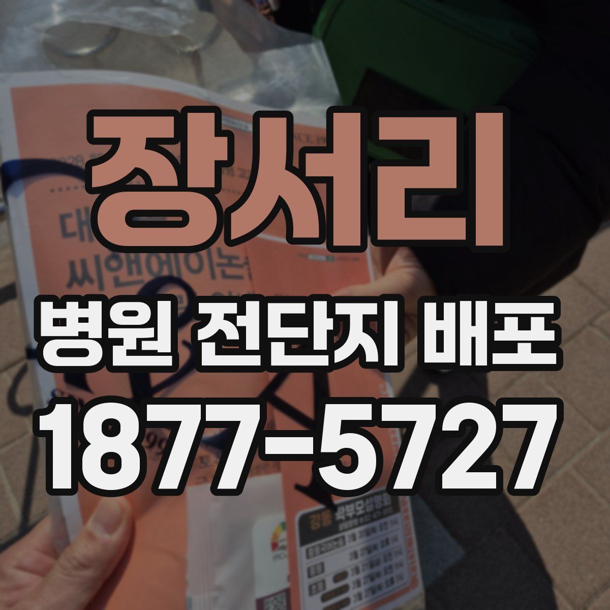 장서리 병원 전단지 배포