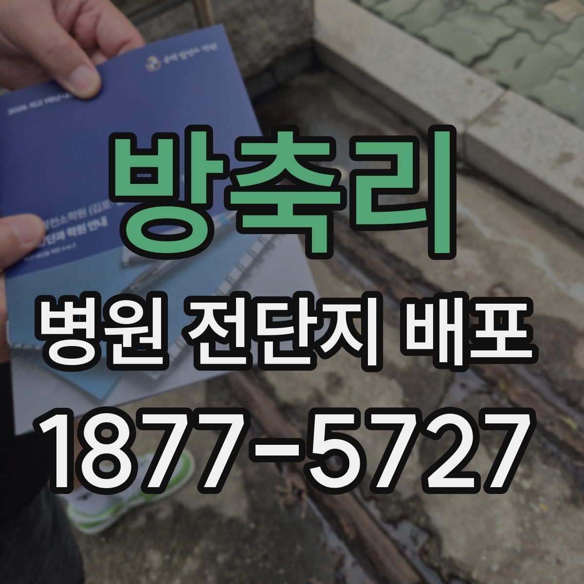 방축리 병원 전단지 배포