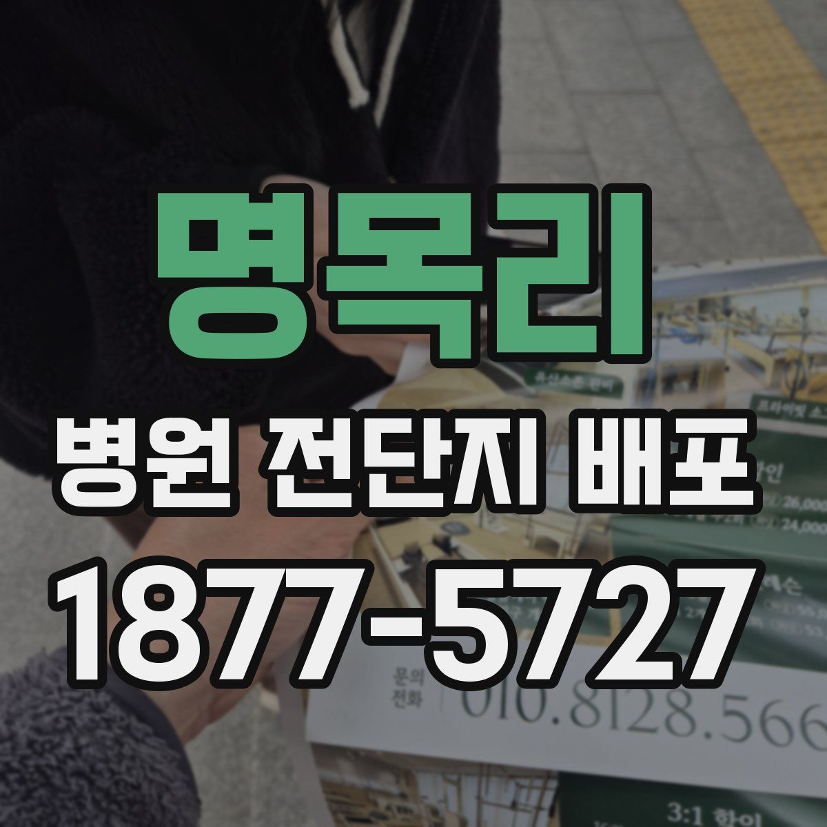 명목리 병원 전단지 배포