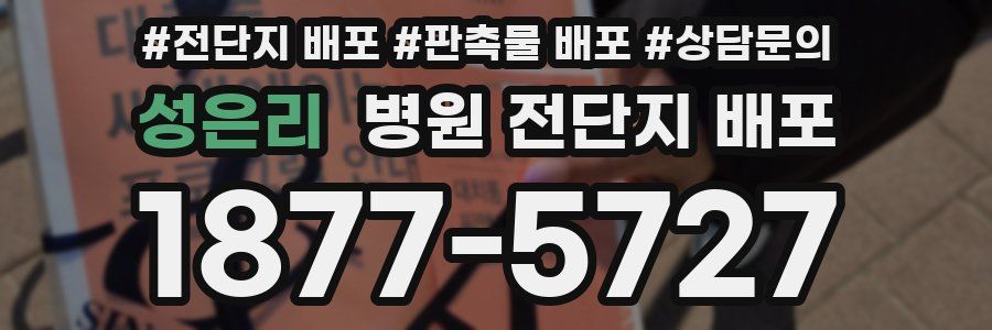 성은리 병원 전단지 배포
