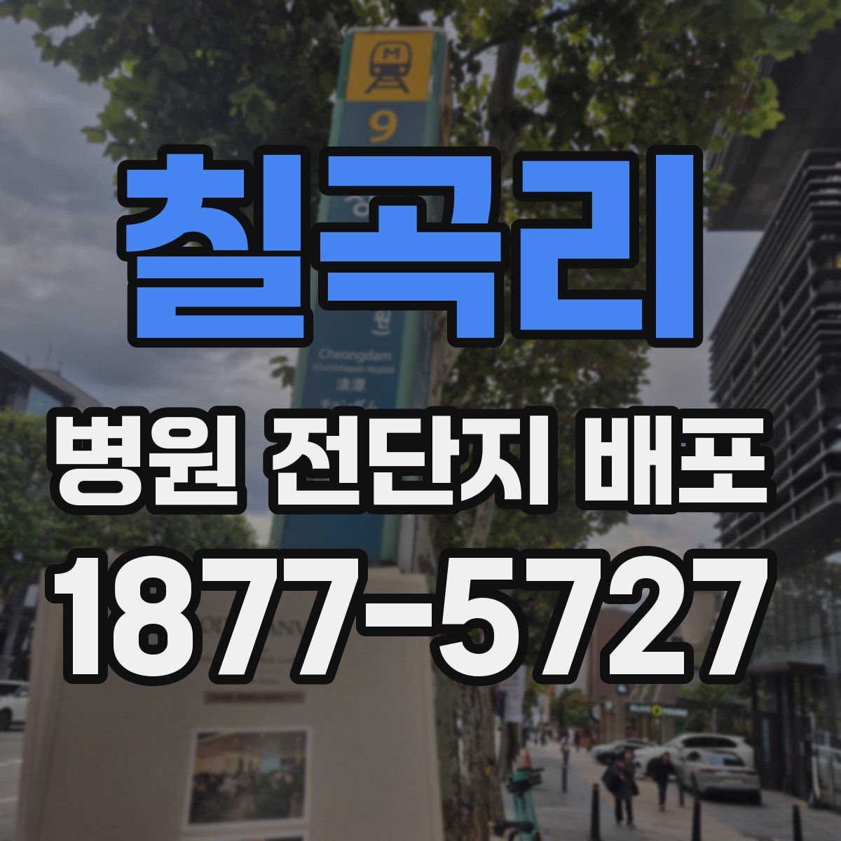 칠곡리 병원 전단지 배포