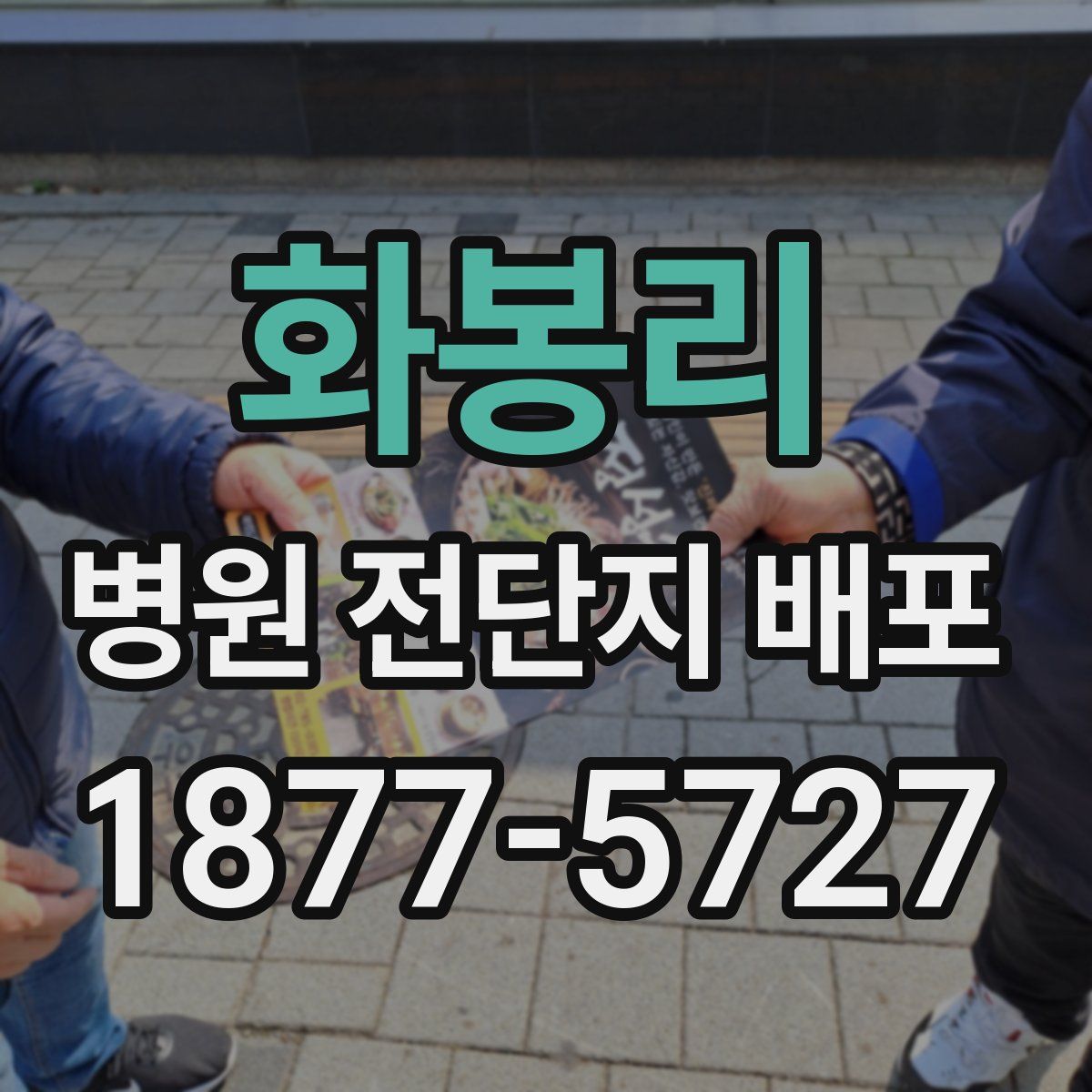 화봉리 병원 전단지 배포