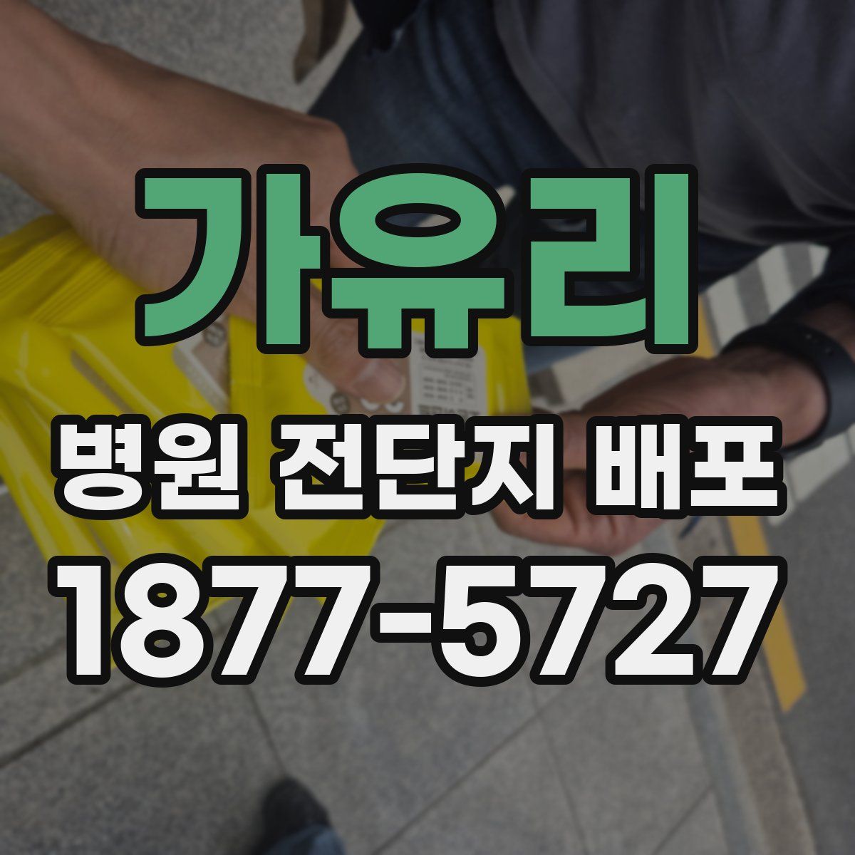 가유리 병원 전단지 배포