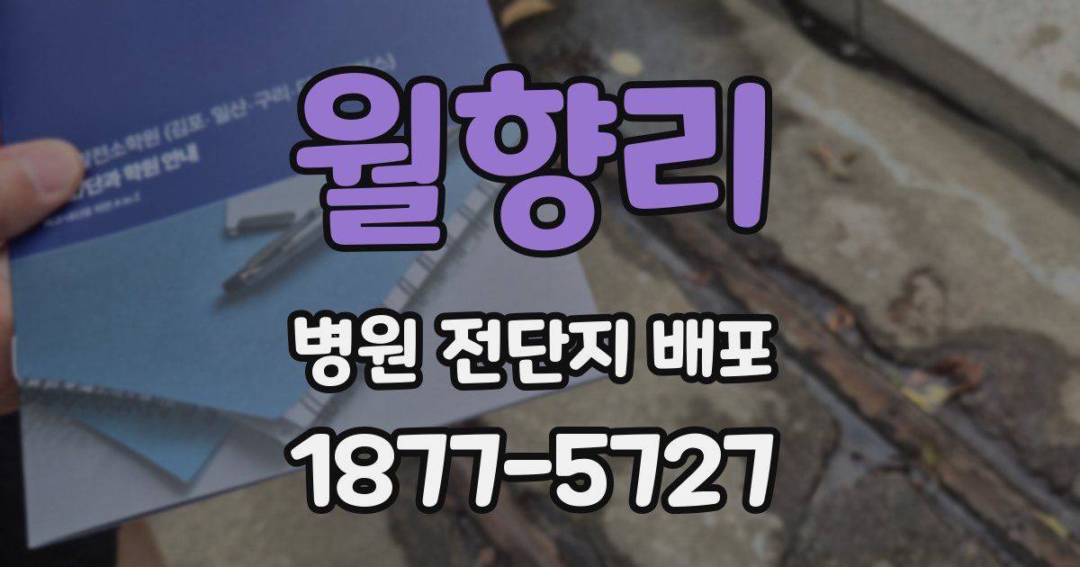 월향리 병원 전단지 배포