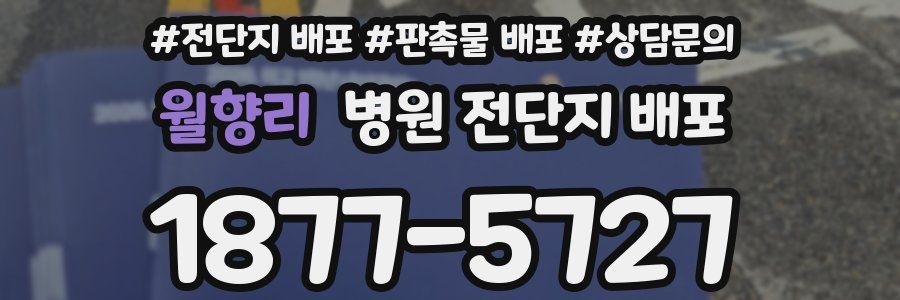 월향리 병원 전단지 배포