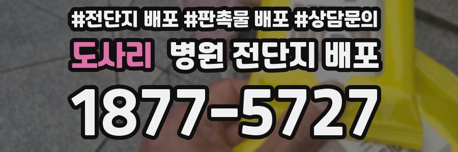 도사리 병원 전단지 배포