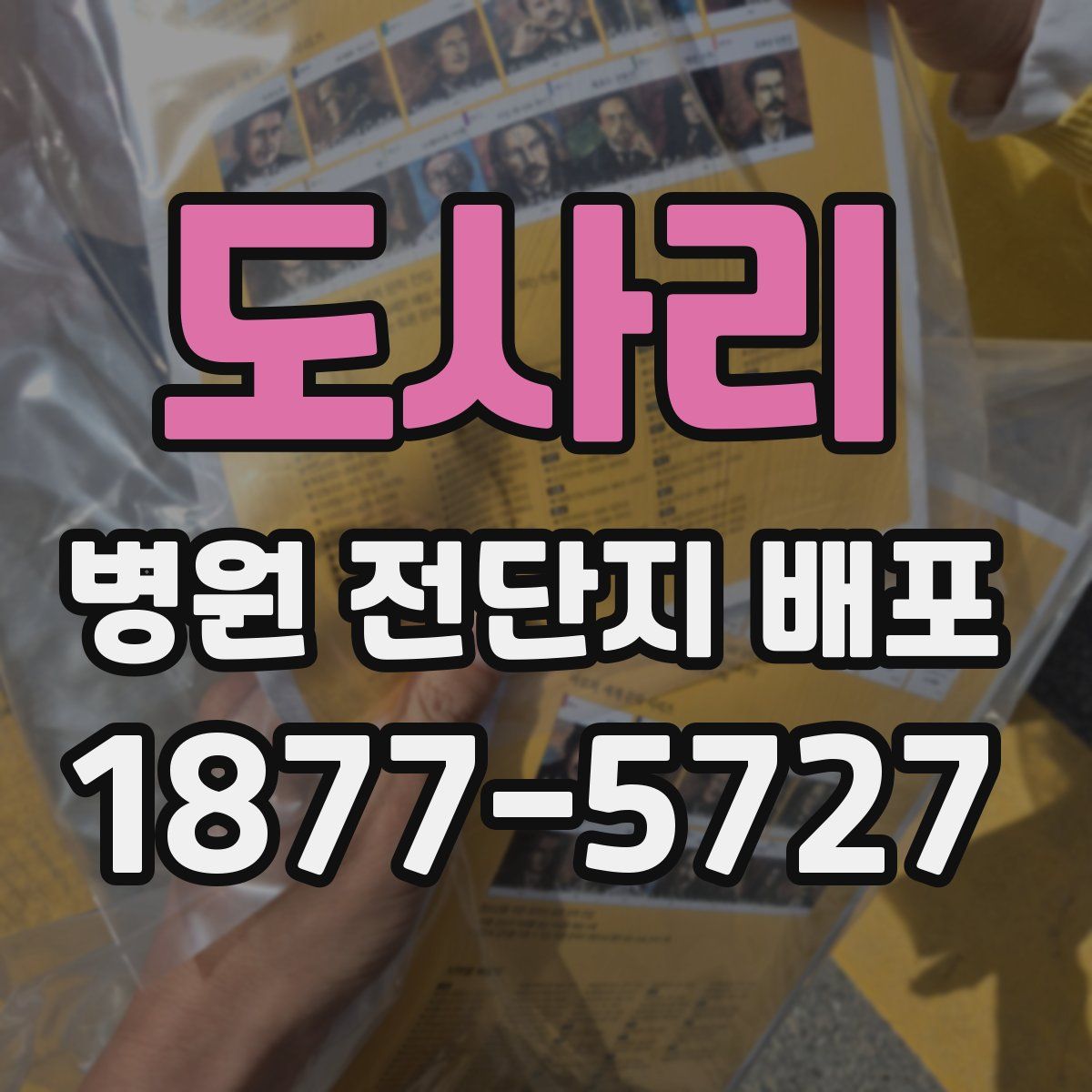 도사리 병원 전단지 배포