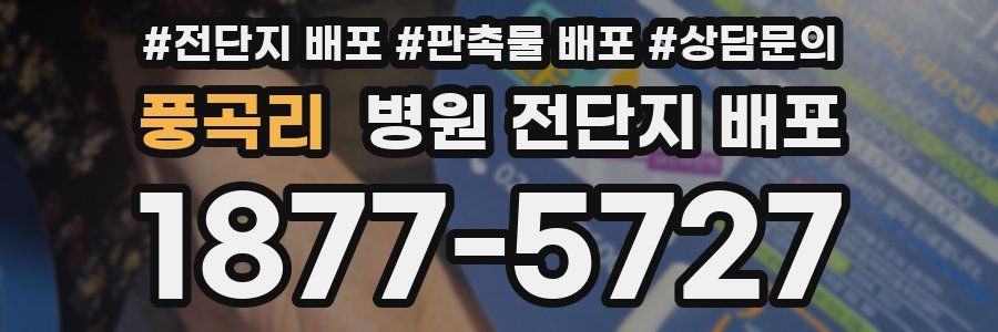 풍곡리 병원 전단지 배포