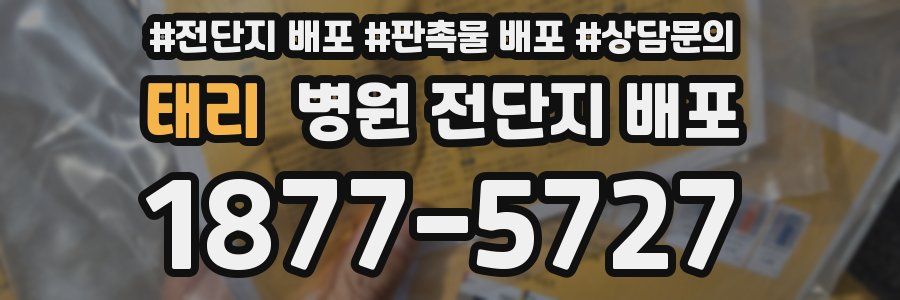태리 병원 전단지 배포