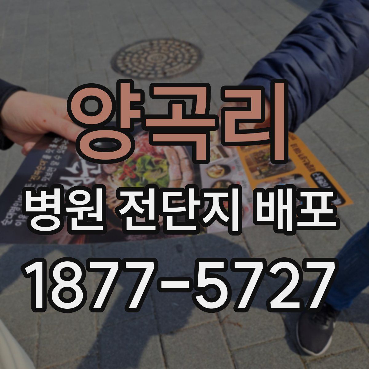 양곡리 병원 전단지 배포