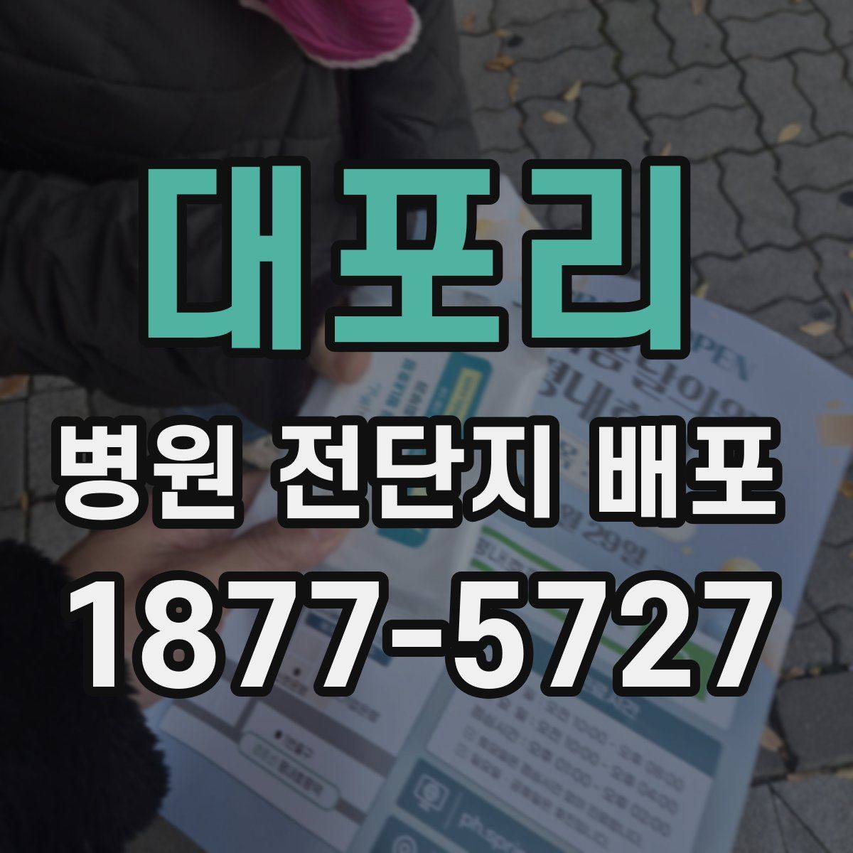 대포리 병원 전단지 배포