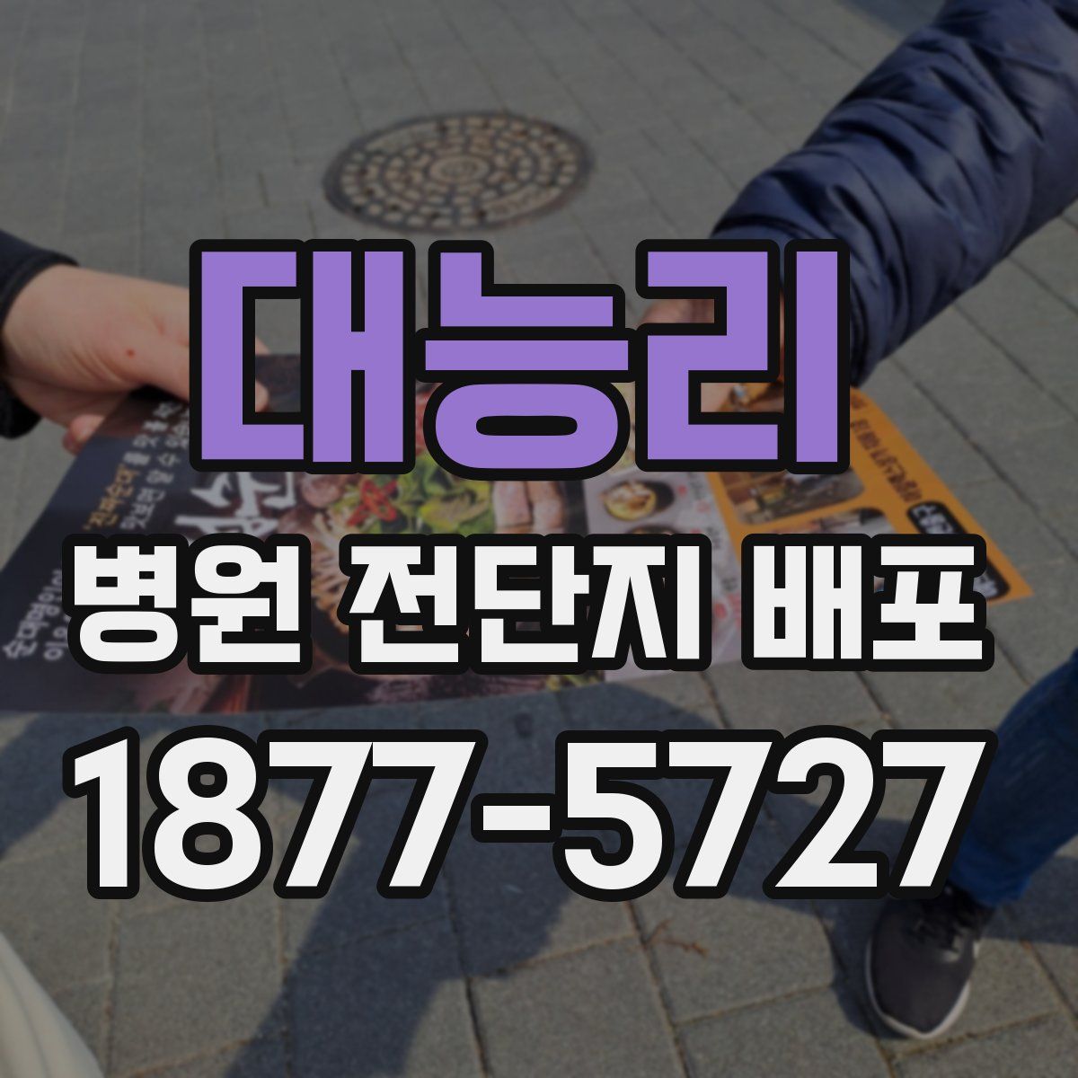 대능리 병원 전단지 배포
