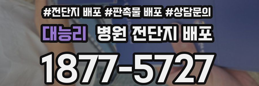 대능리 병원 전단지 배포