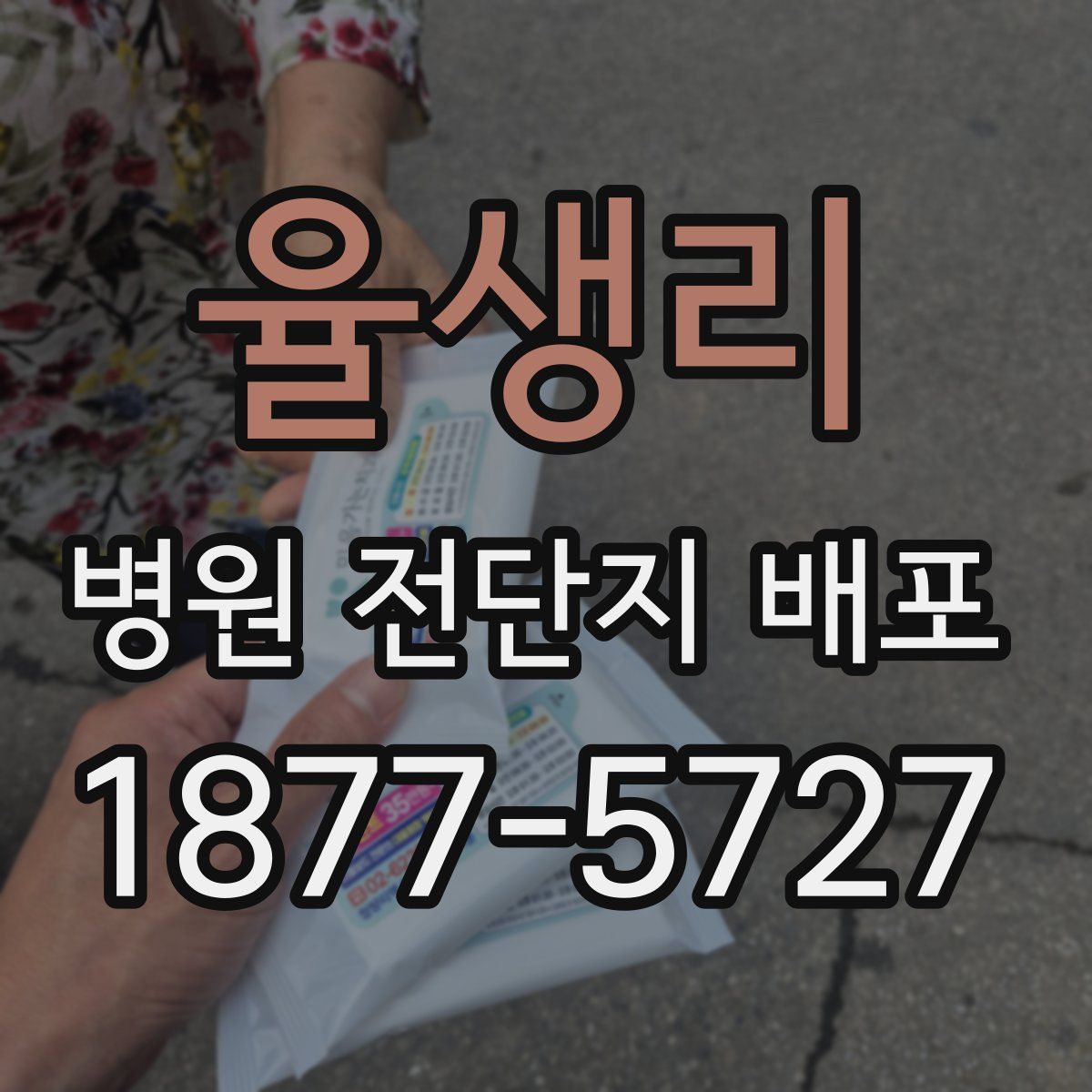 율생리 병원 전단지 배포