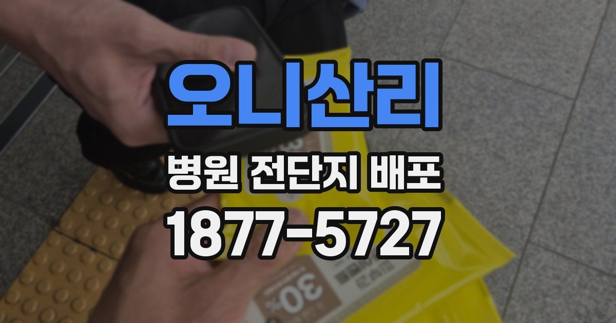 오니산리 병원 전단지 배포