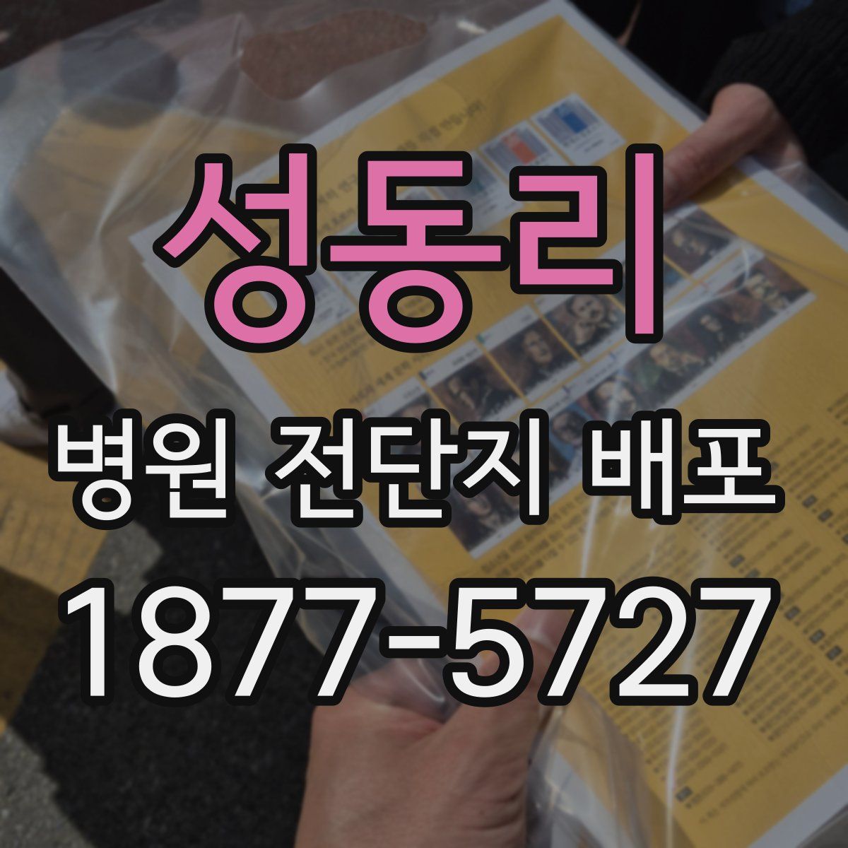 성동리 병원 전단지 배포