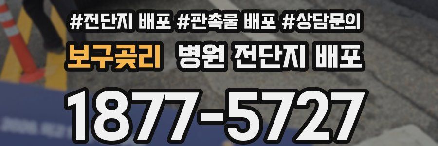 보구곶리 병원 전단지 배포