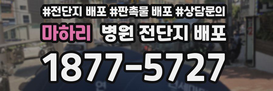 마하리 병원 전단지 배포
