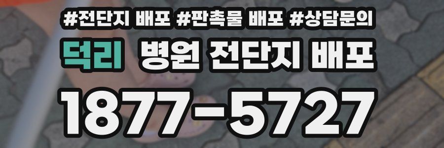 덕리 병원 전단지 배포