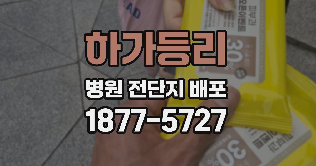 하가등리 병원 전단지 배포