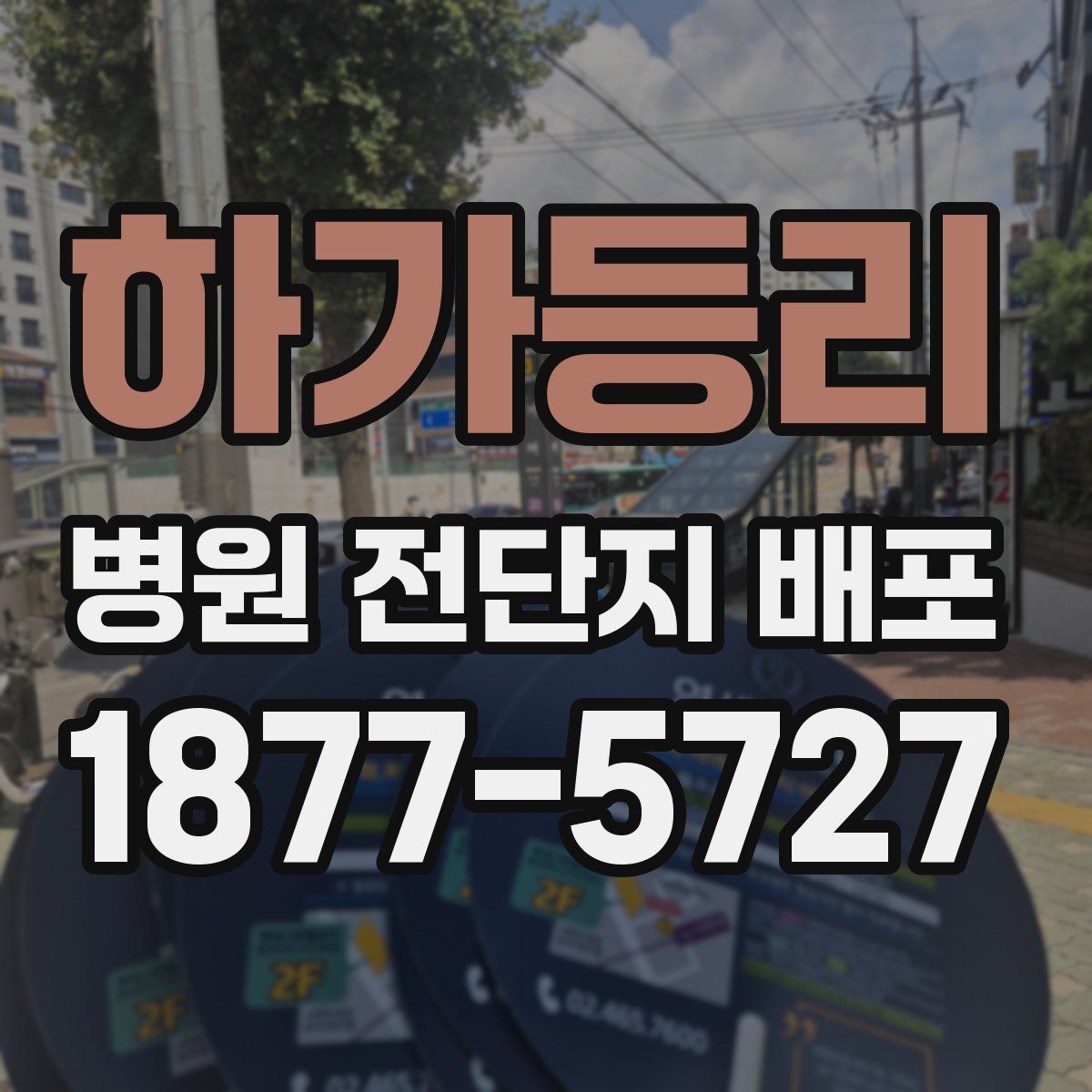 하가등리 병원 전단지 배포