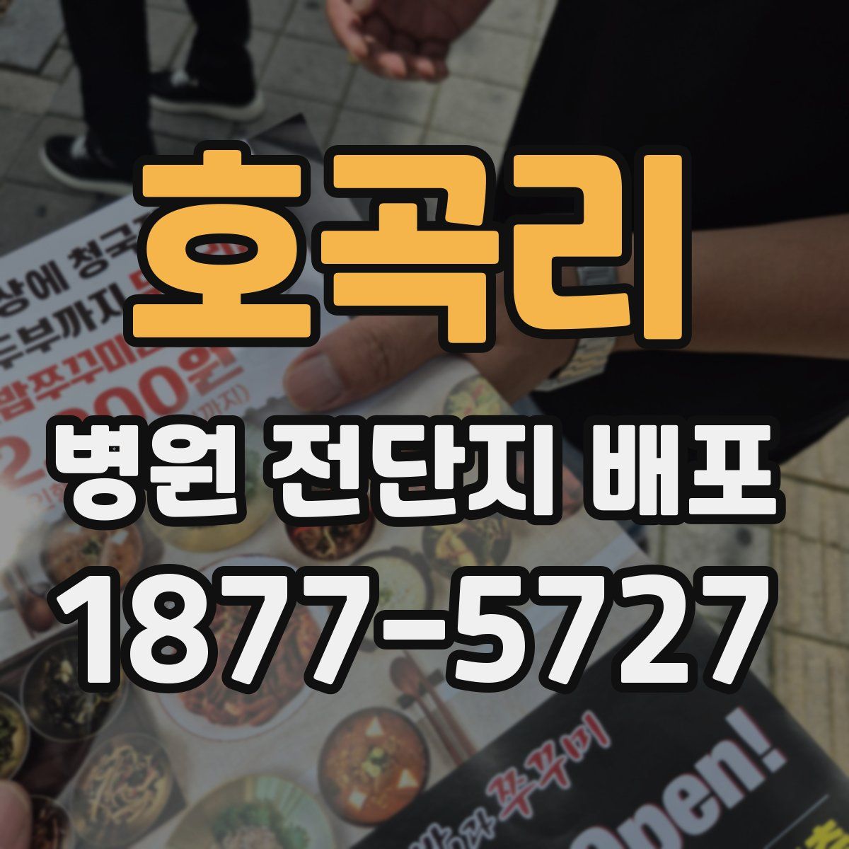 호곡리 병원 전단지 배포