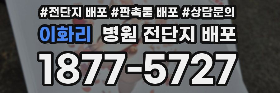 이화리 병원 전단지 배포