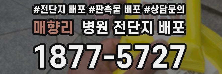 매향리 병원 전단지 배포