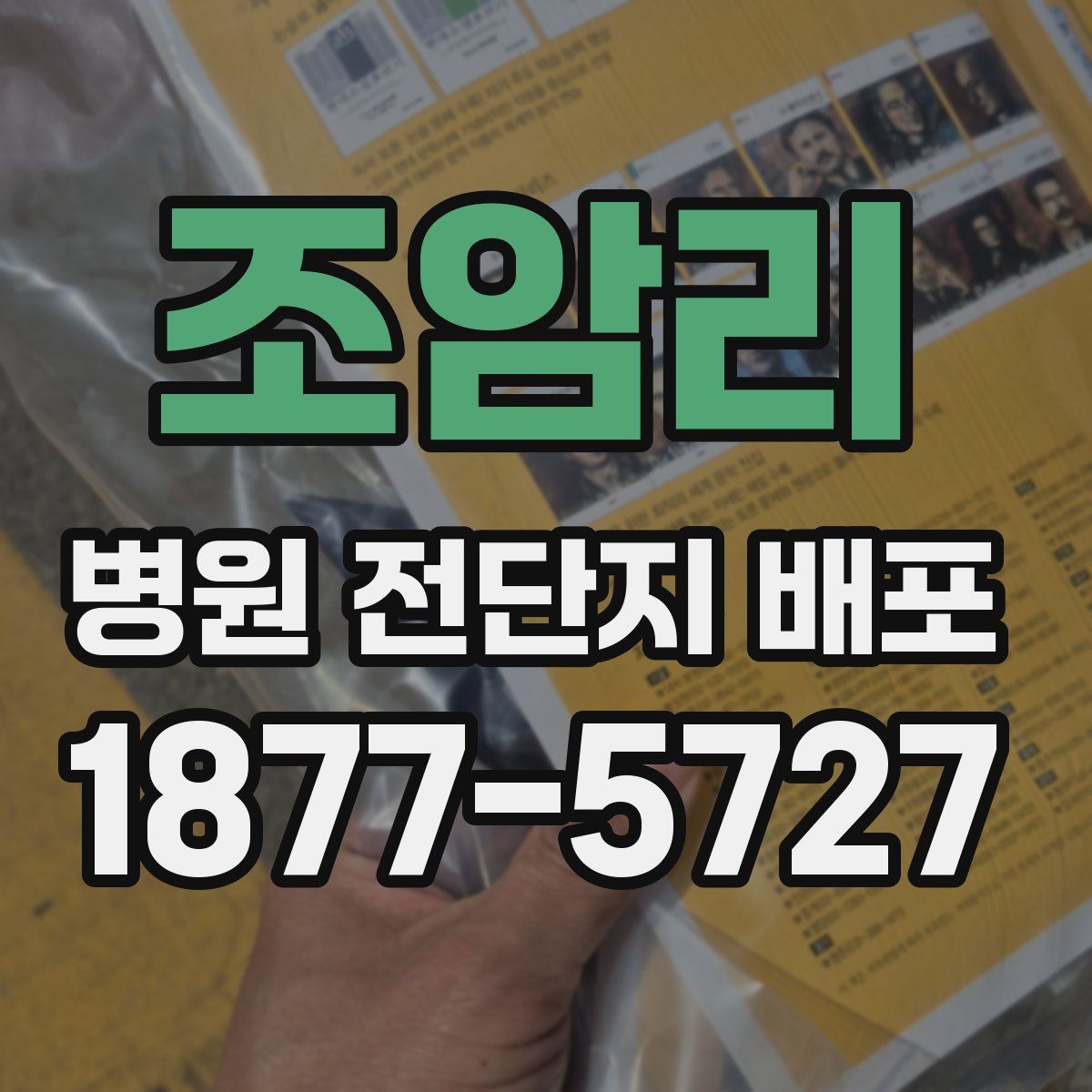 조암리 병원 전단지 배포