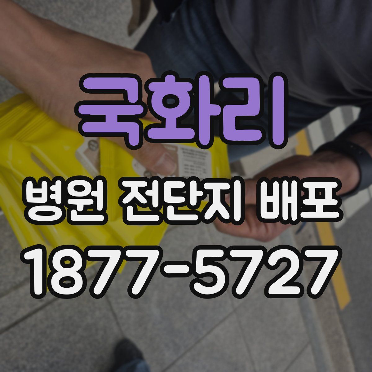 국화리 병원 전단지 배포