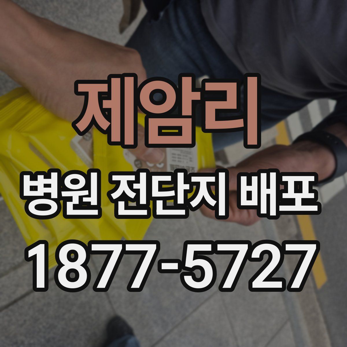 제암리 병원 전단지 배포