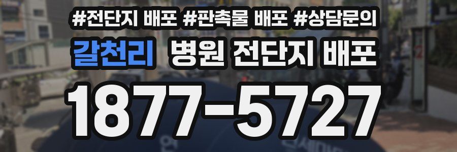 갈천리 병원 전단지 배포