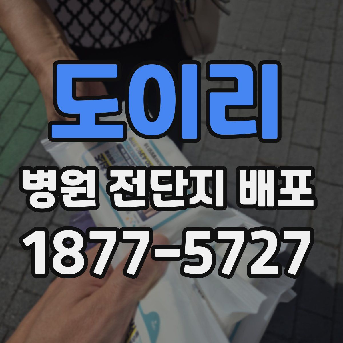 도이리 병원 전단지 배포