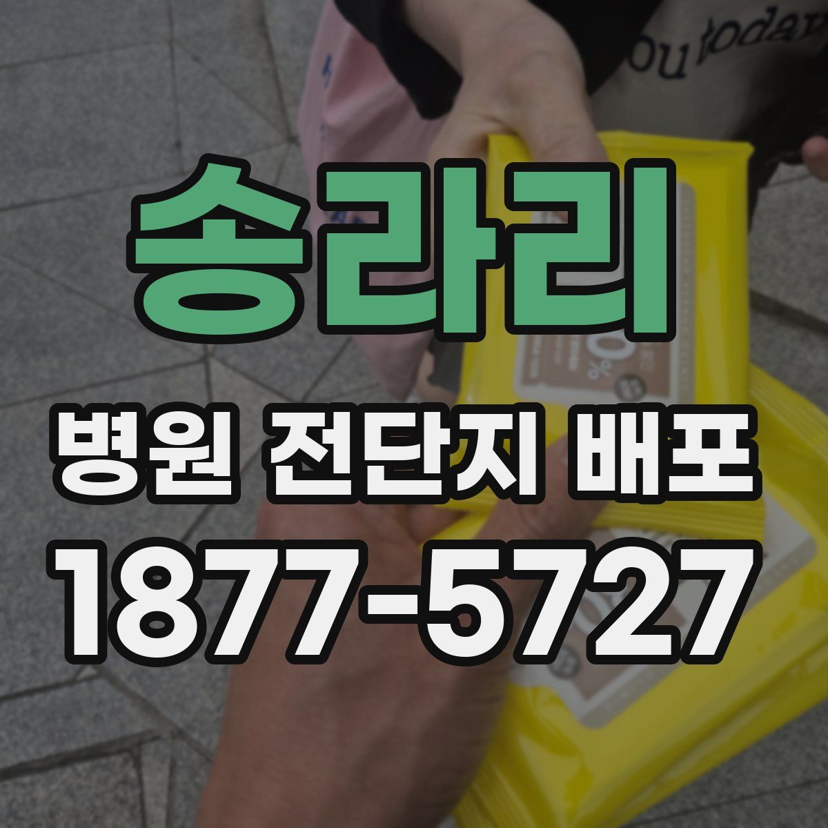 송라리 병원 전단지 배포