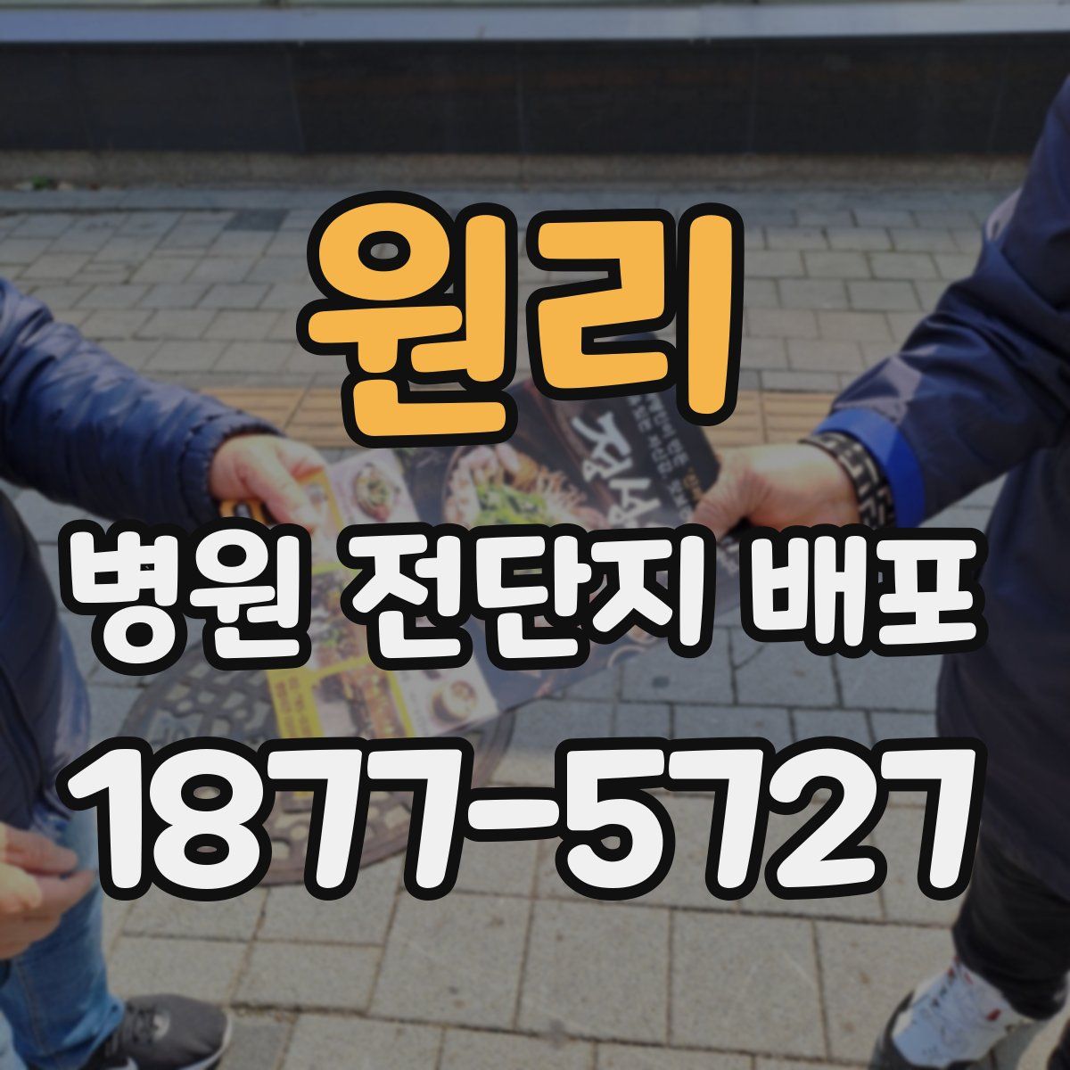 원리 병원 전단지 배포