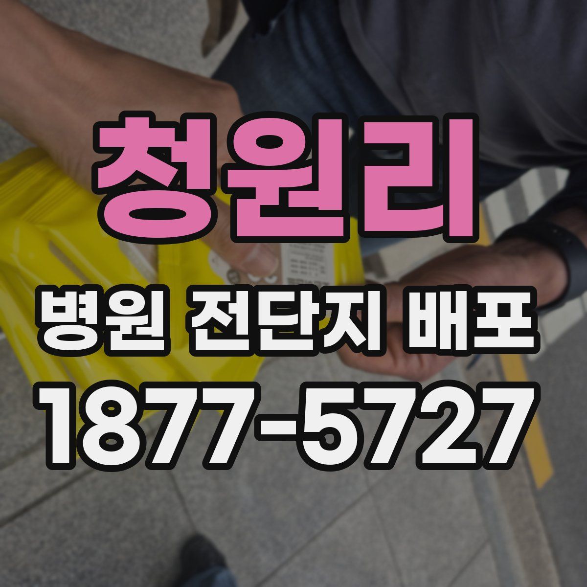 청원리 병원 전단지 배포