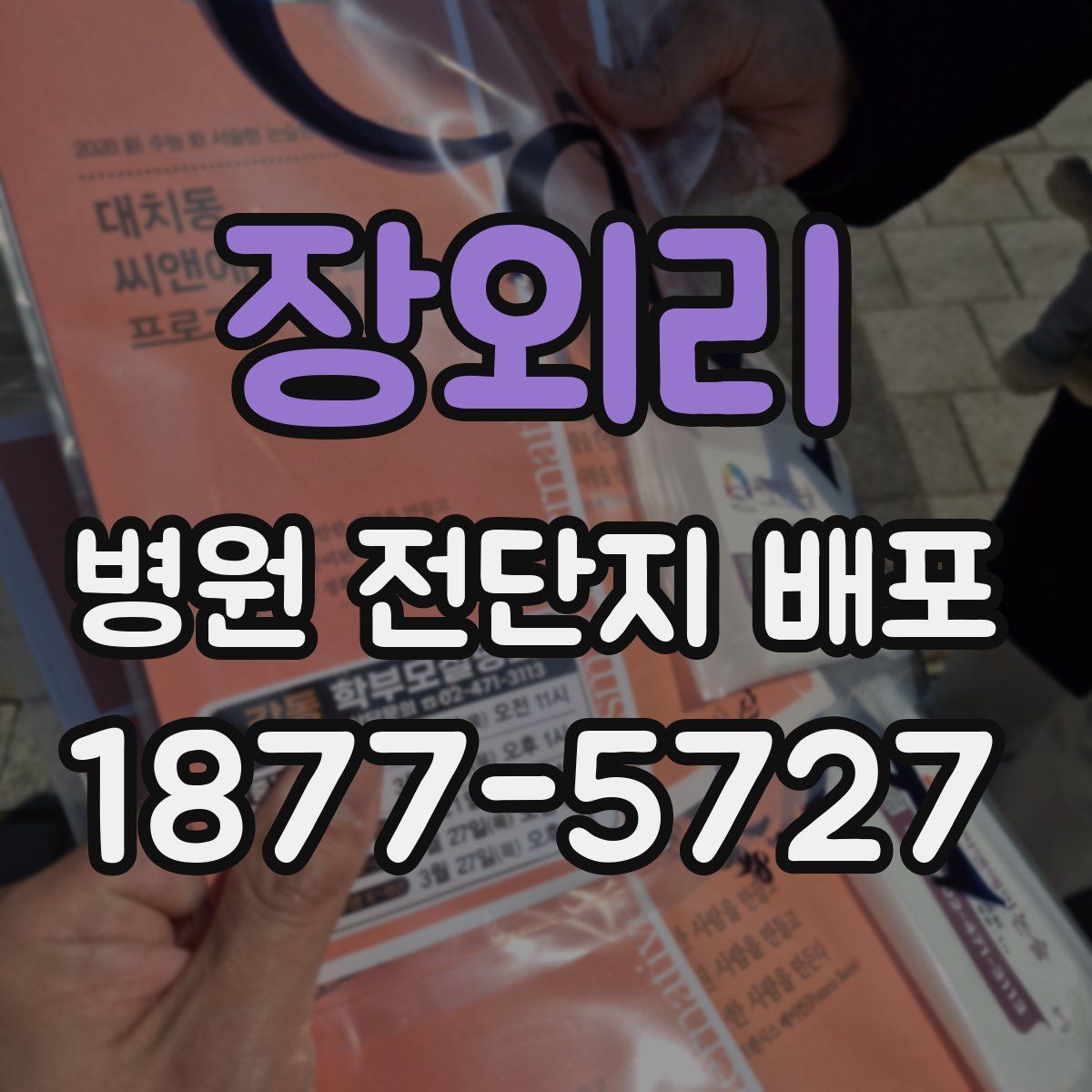 장외리 병원 전단지 배포