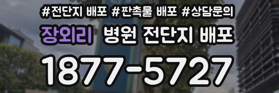장외리 병원 전단지 배포