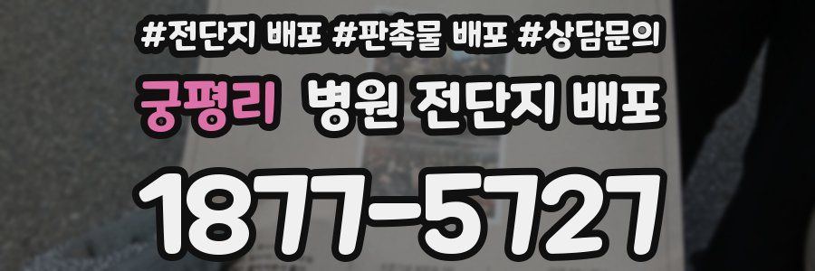 궁평리 병원 전단지 배포