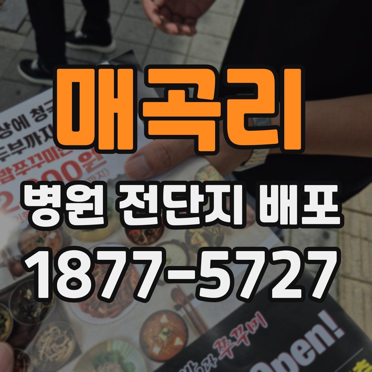 매곡리 병원 전단지 배포