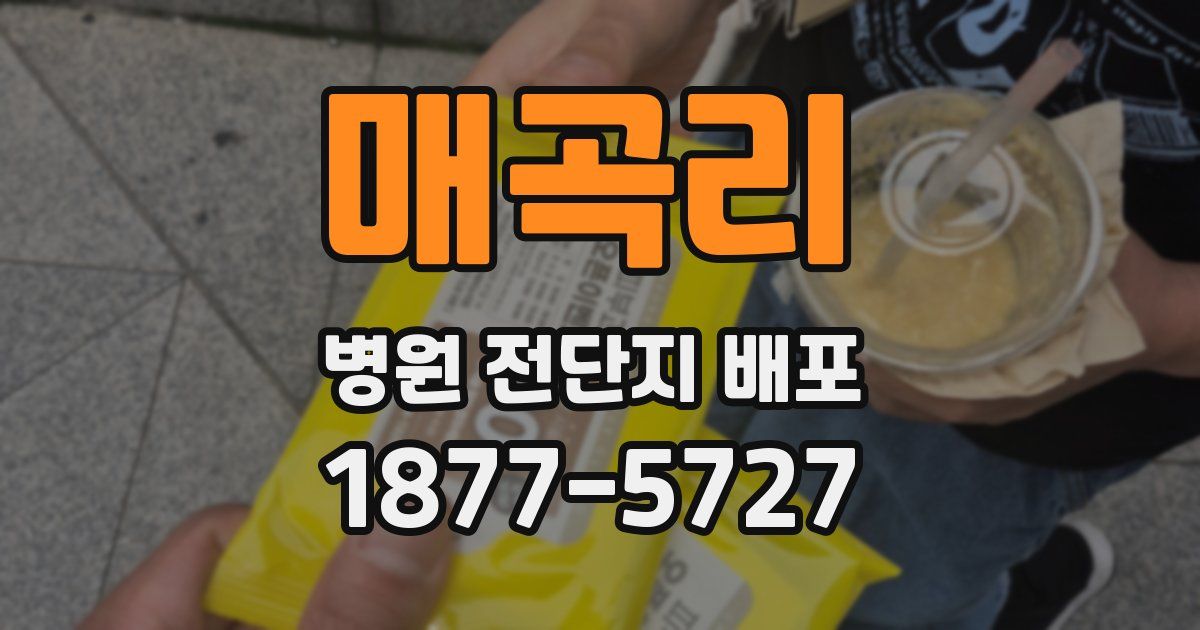 매곡리 병원 전단지 배포