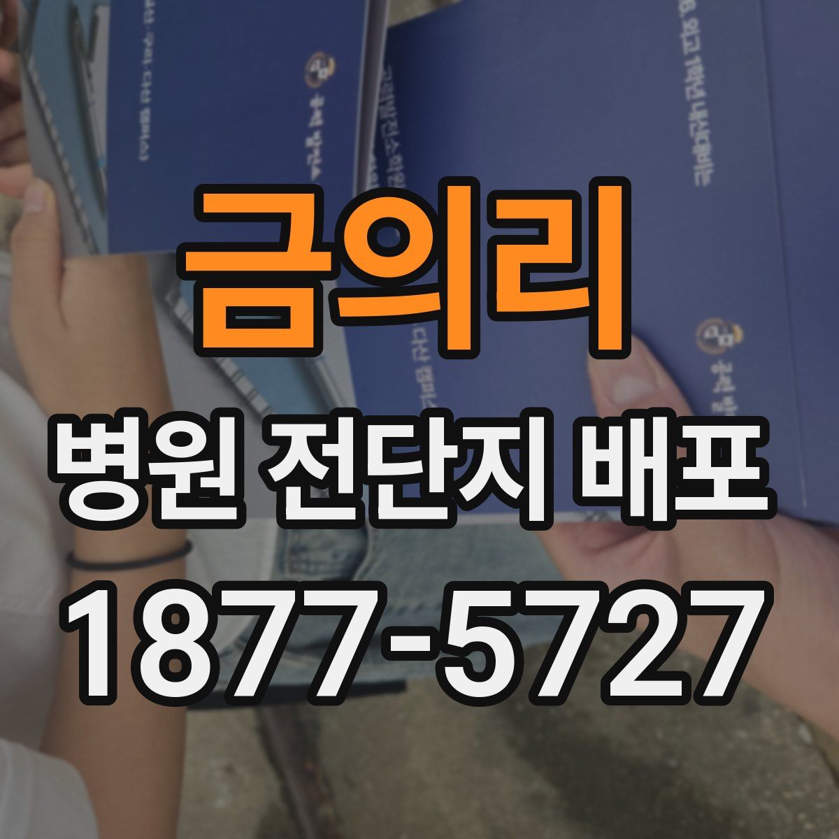 금의리 병원 전단지 배포