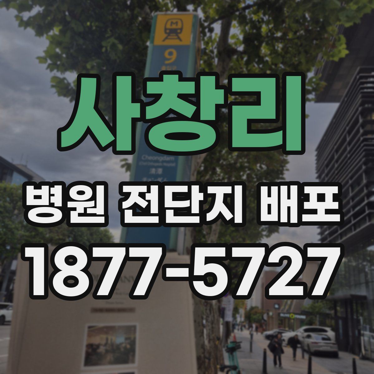 사창리 병원 전단지 배포