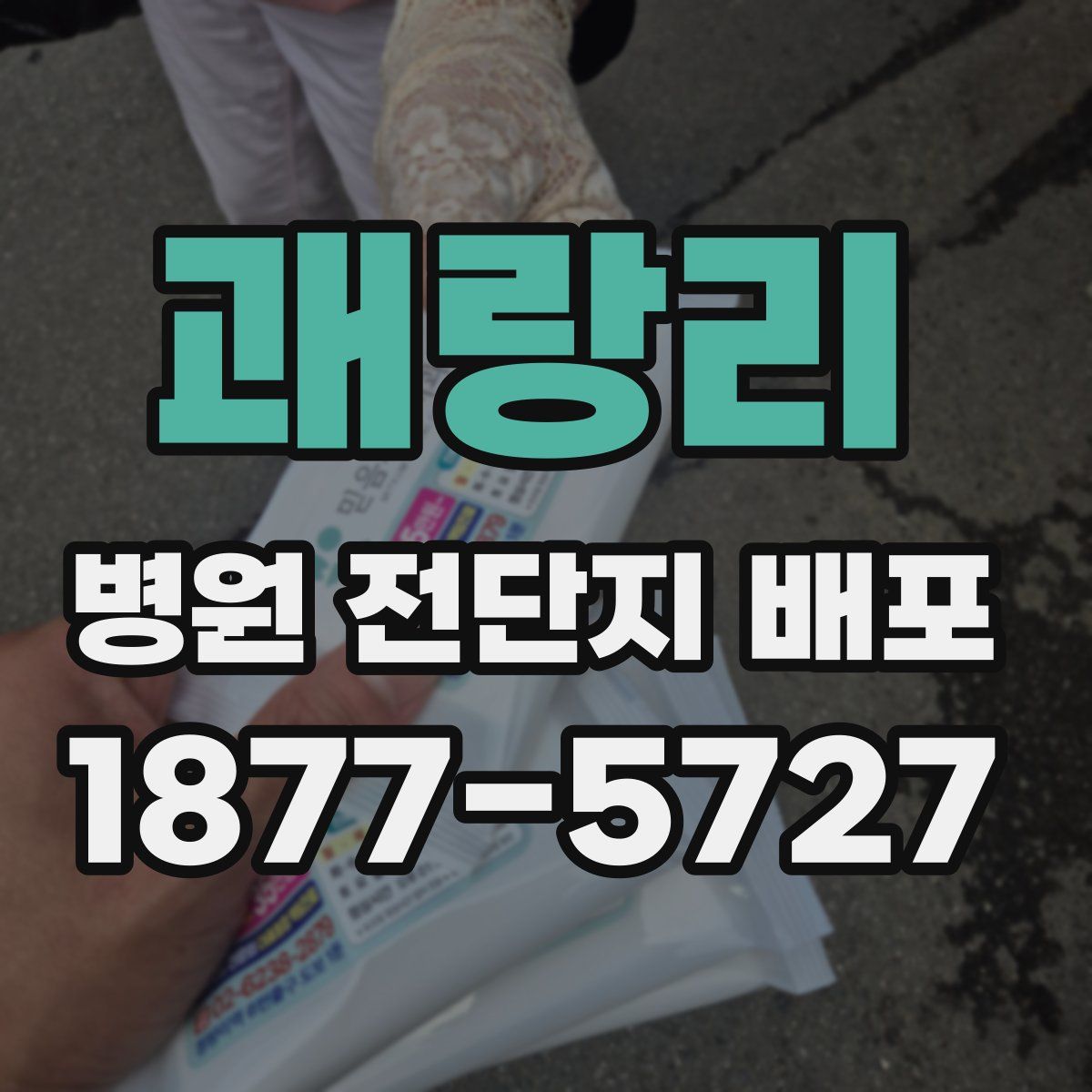 괘랑리 병원 전단지 배포