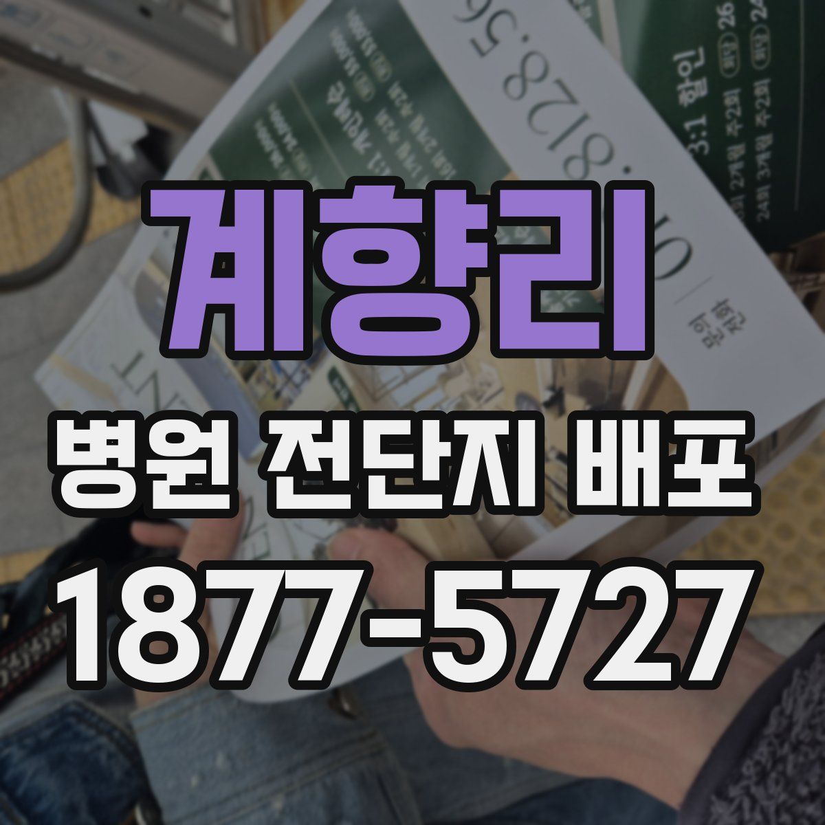 계향리 병원 전단지 배포