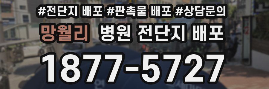 망월리 병원 전단지 배포