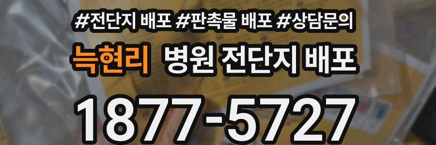 늑현리 병원 전단지 배포