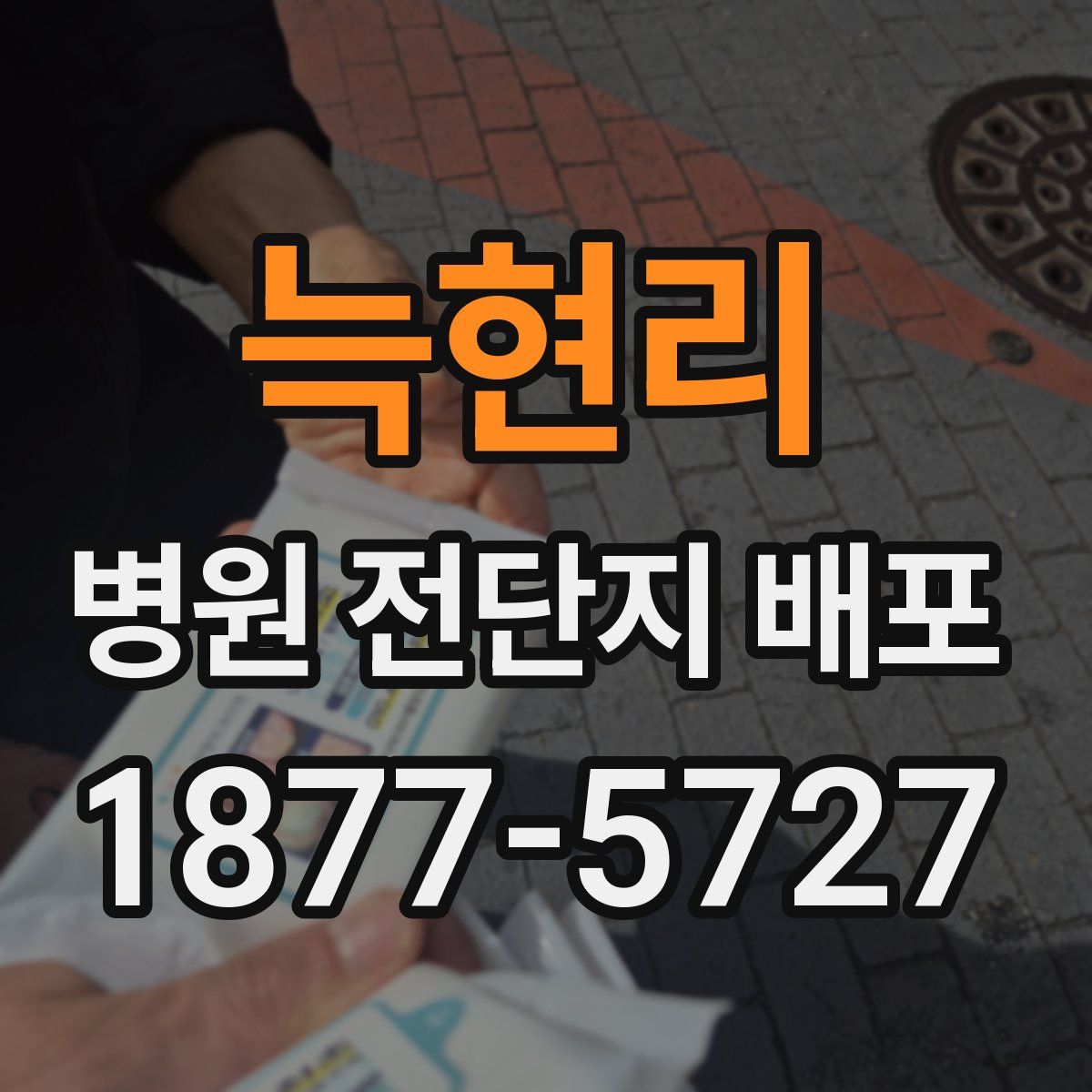 늑현리 병원 전단지 배포