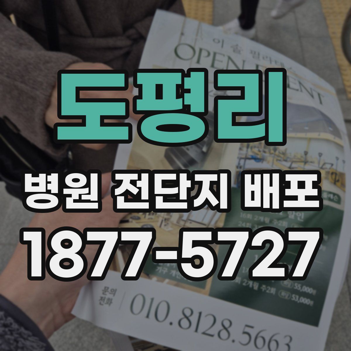 도평리 병원 전단지 배포